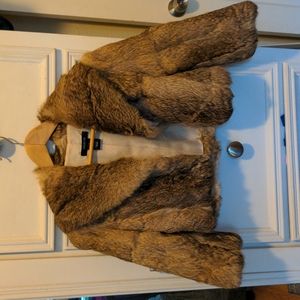 Arden B. 100% genuine rabbit brown jacket size S